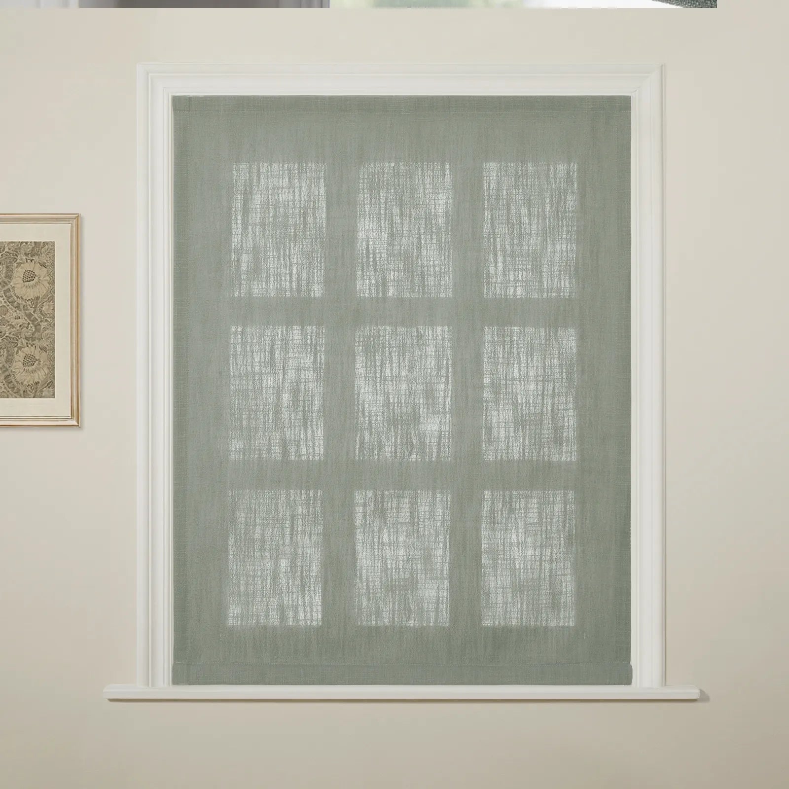 Liz Linen Flat Roman Blind Cord Lift