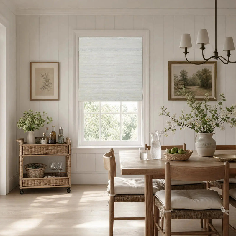 Rae Natural Ramie Jute Woven Wood Shades - Series W- -TWOPAGES CURTAINS
