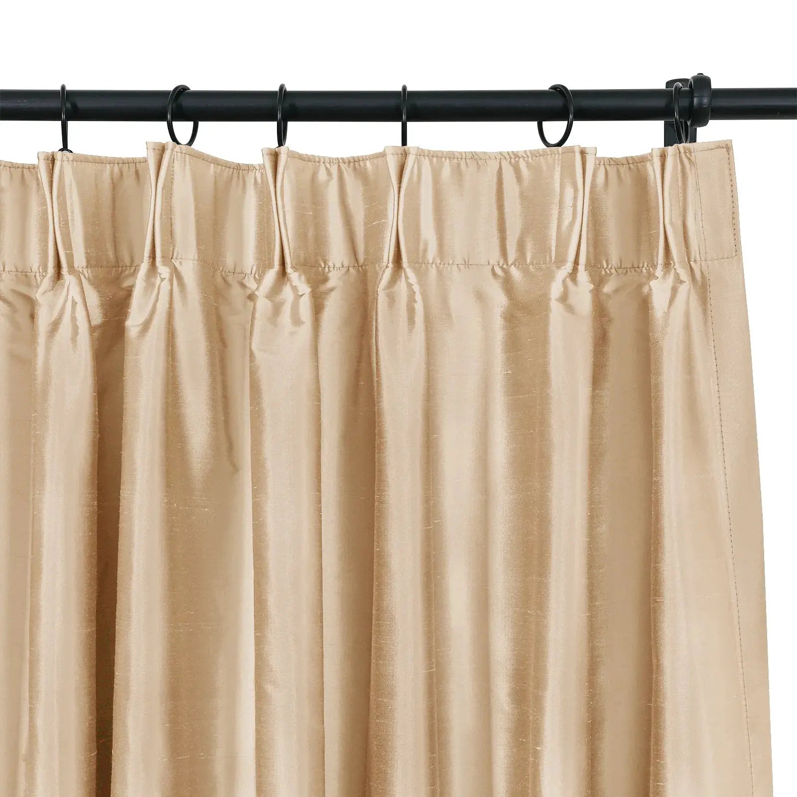 Selman Dupioni Silk Curtain Pleated?-TWOPAGES