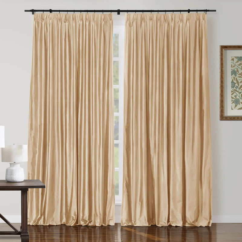 Selman Dupioni Silk Curtain Pleated TWOPAGES