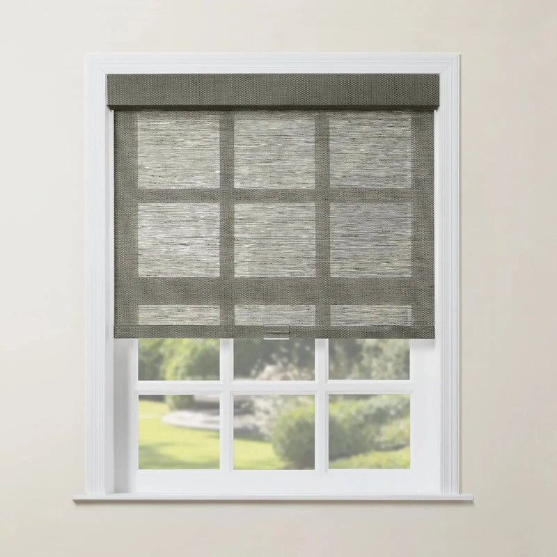 Rae Natural Jute Woven Wood Roller Blinds Cordless-?-TWOPAGES