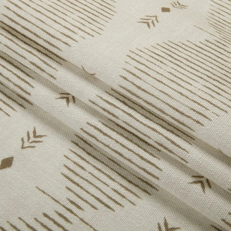 Kim Morrow Print Cotton Curtain Pleated- -TWOPAGES
