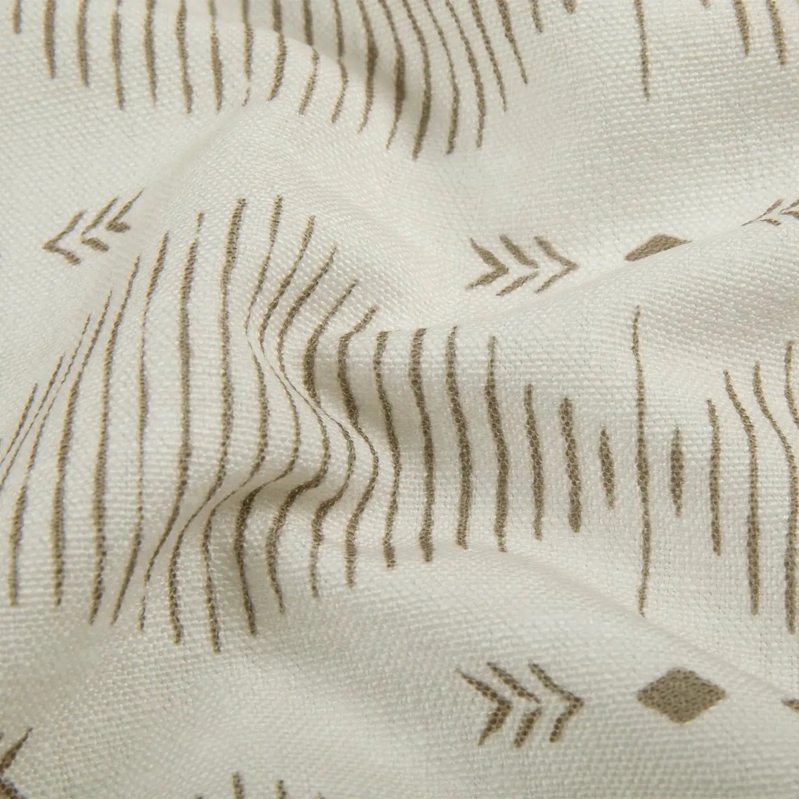 Kim Morrow Print Cotton Curtain Pleated- -TWOPAGES