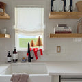 Custom Relaxed Roman Shades Cord Lift- -TWOPAGES