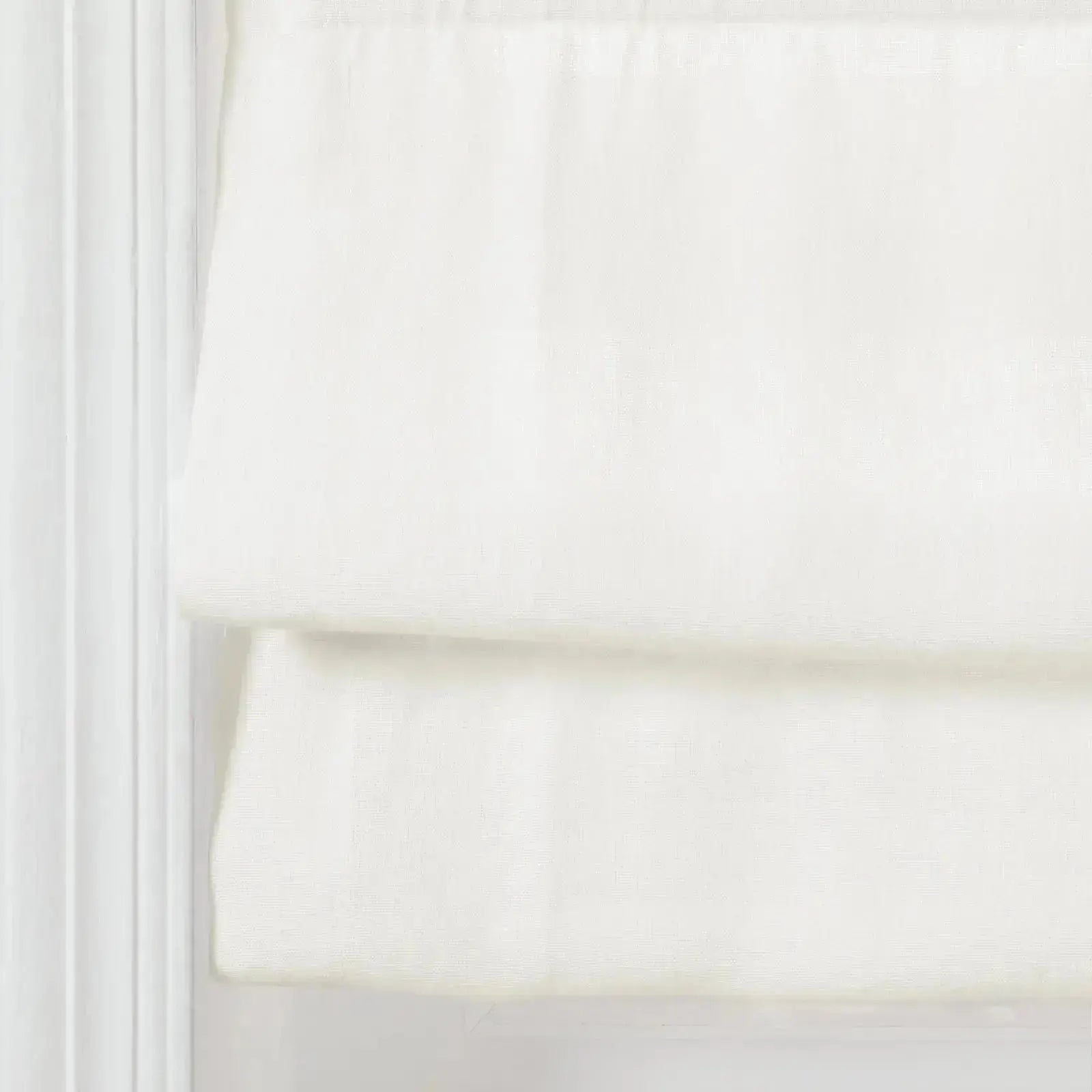Custom Roman Shade with Trim Border Cordless -TWOPAGES