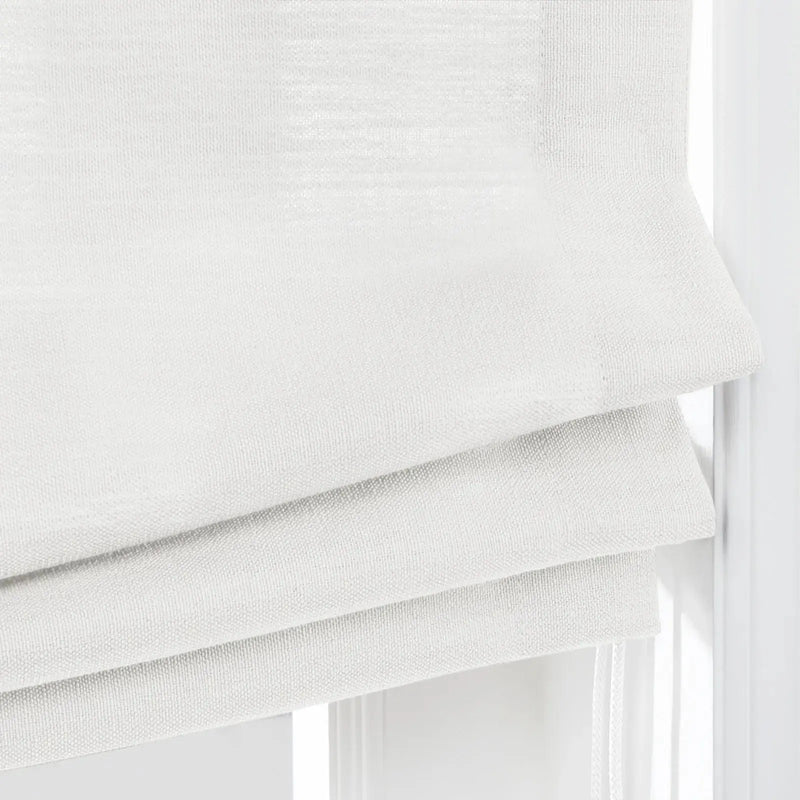 Custom Relaxed Roman Shades Cord Lift -TWOPAGES