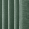 Peacock Liz linen curtains in a close room detail highlighting the linen texture and colour
