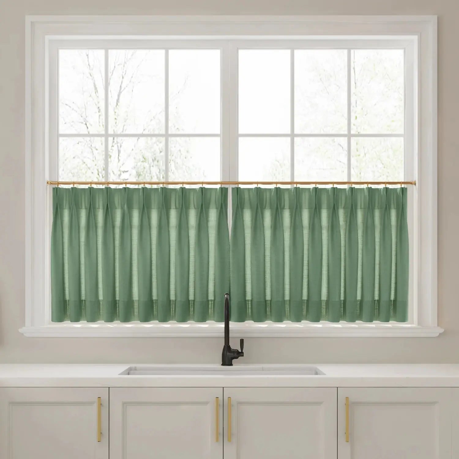 Liz Linen Pleated Cafe Curtains?-TWOPAGES