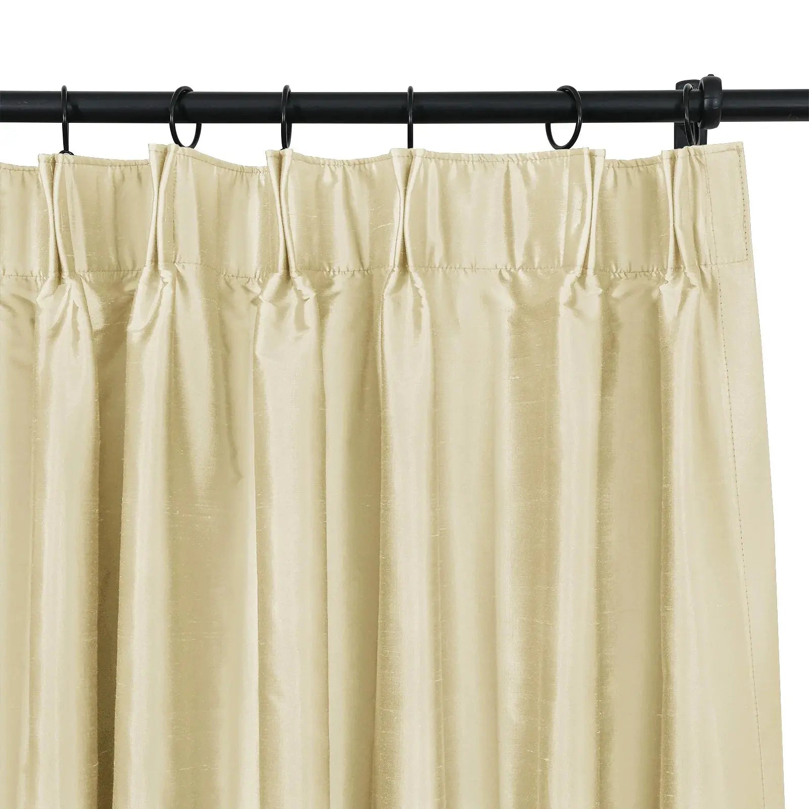 Selman Dupioni Silk Curtain Pleated?-TWOPAGES