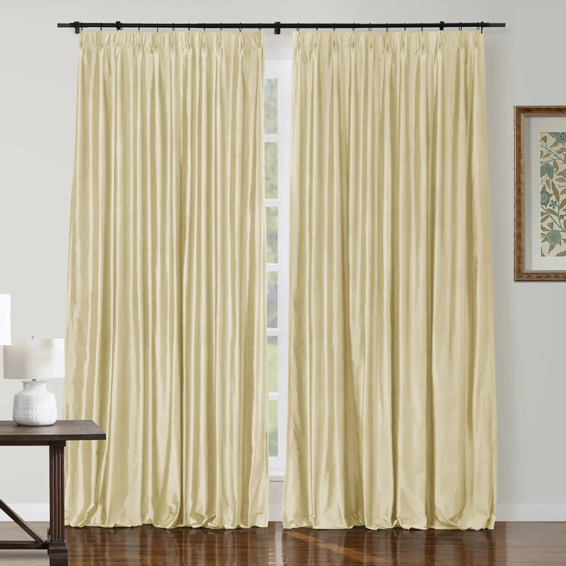 Selman Dupioni Silk Curtain Pleated TWOPAGES