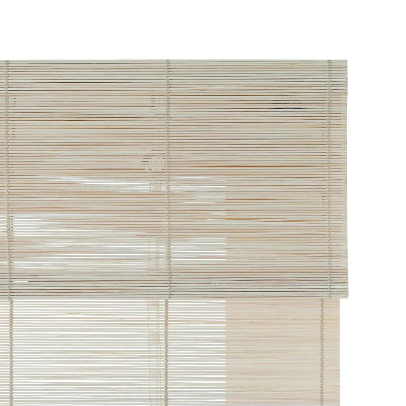 Sybil Bamboo Roman Blind - Pearl White TWOPAGES CURTAINS