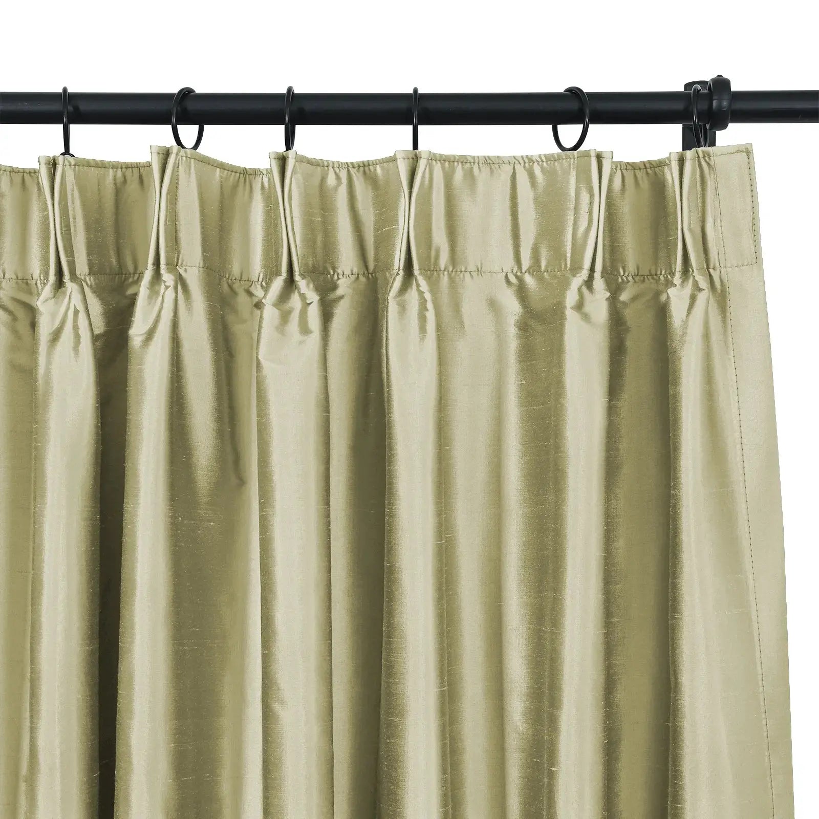 Selman Dupioni Silk Curtain Pleated?-TWOPAGES