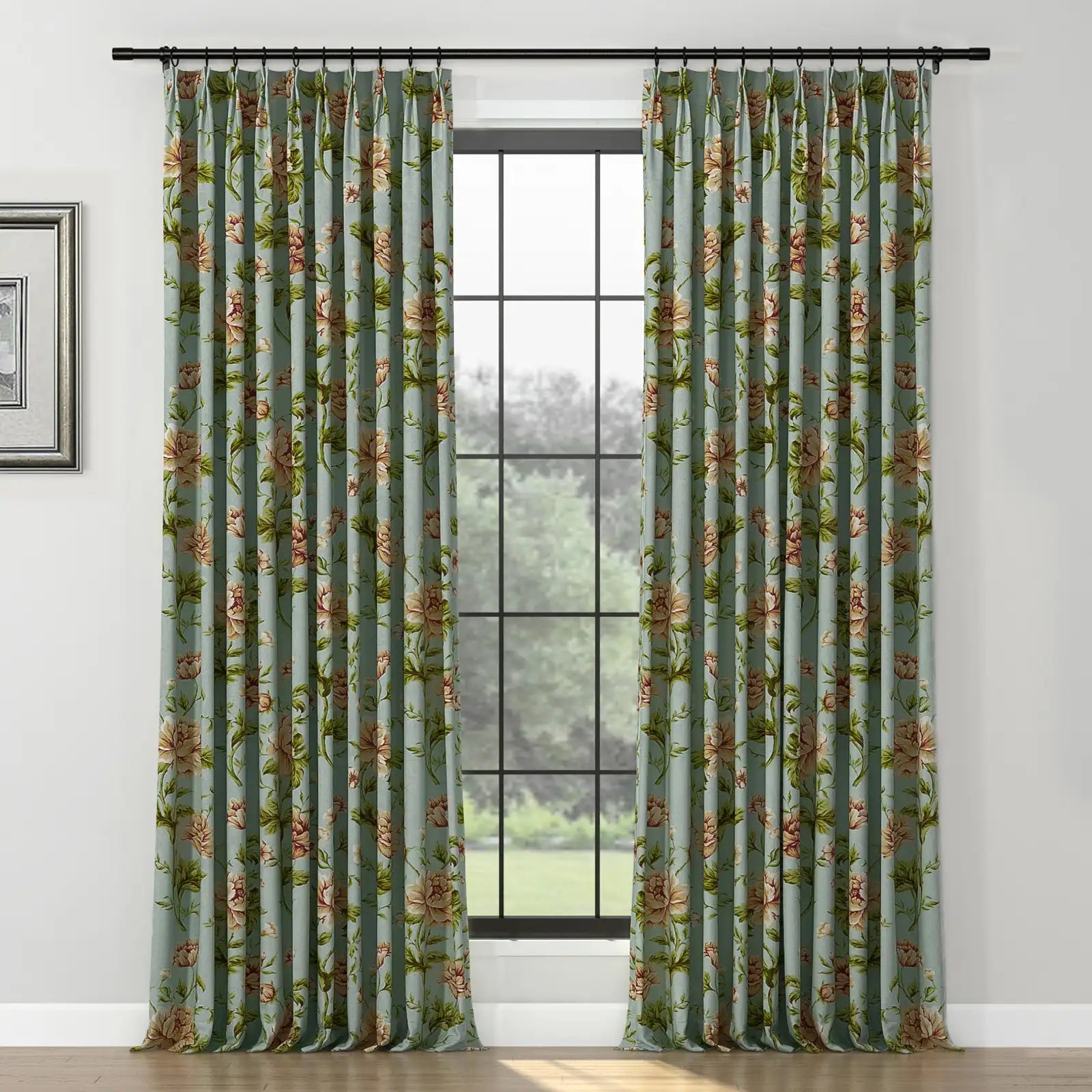 Holly Botanical Boho Pleated Curtains