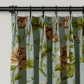 Holly Floral Pattern Boho Style Curtain Pleated TWOPAGES