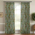Holly Floral Pattern Boho Style Curtain Pleated?-TWOPAGES