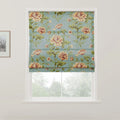 Holly Botanical Boho No-Drill Flat Fold Roman Blind Cordless