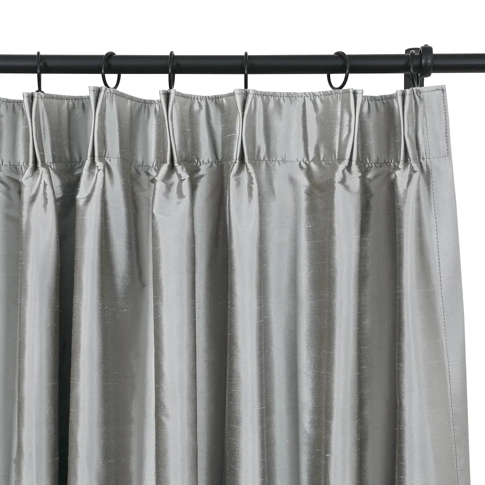 Selman Dupioni Silk Curtain Pleated?-TWOPAGES
