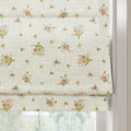 Holly Botanical Boho No-Drill Flat Fold Roman Blind Cordless