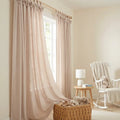 Jawara Linen Cotton Tie Top Bow Curtain-?-TWOPAGES
