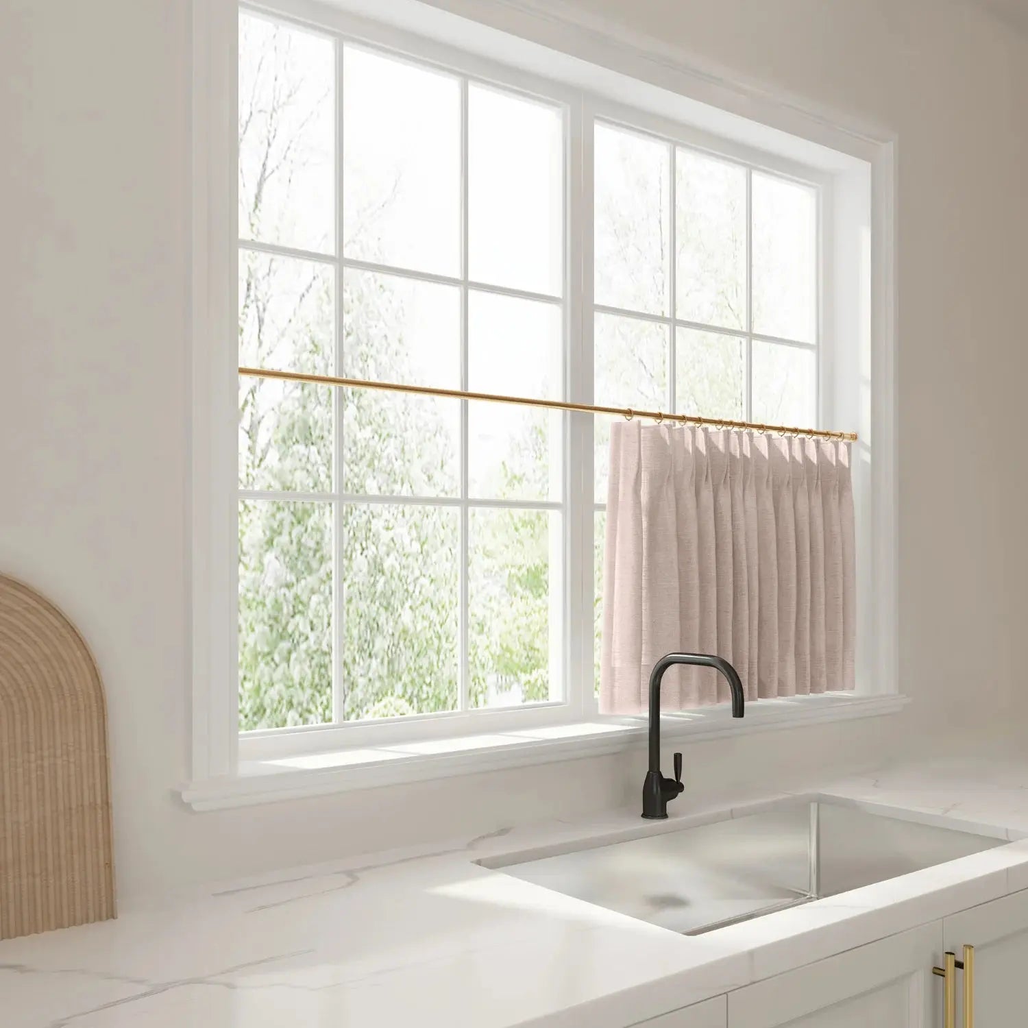Liz Linen Pleated Cafe Curtains?-TWOPAGES