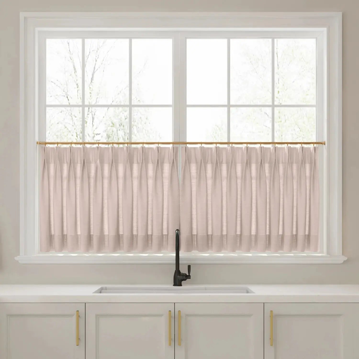 Liz Linen Pleated Cafe Curtains?-TWOPAGES