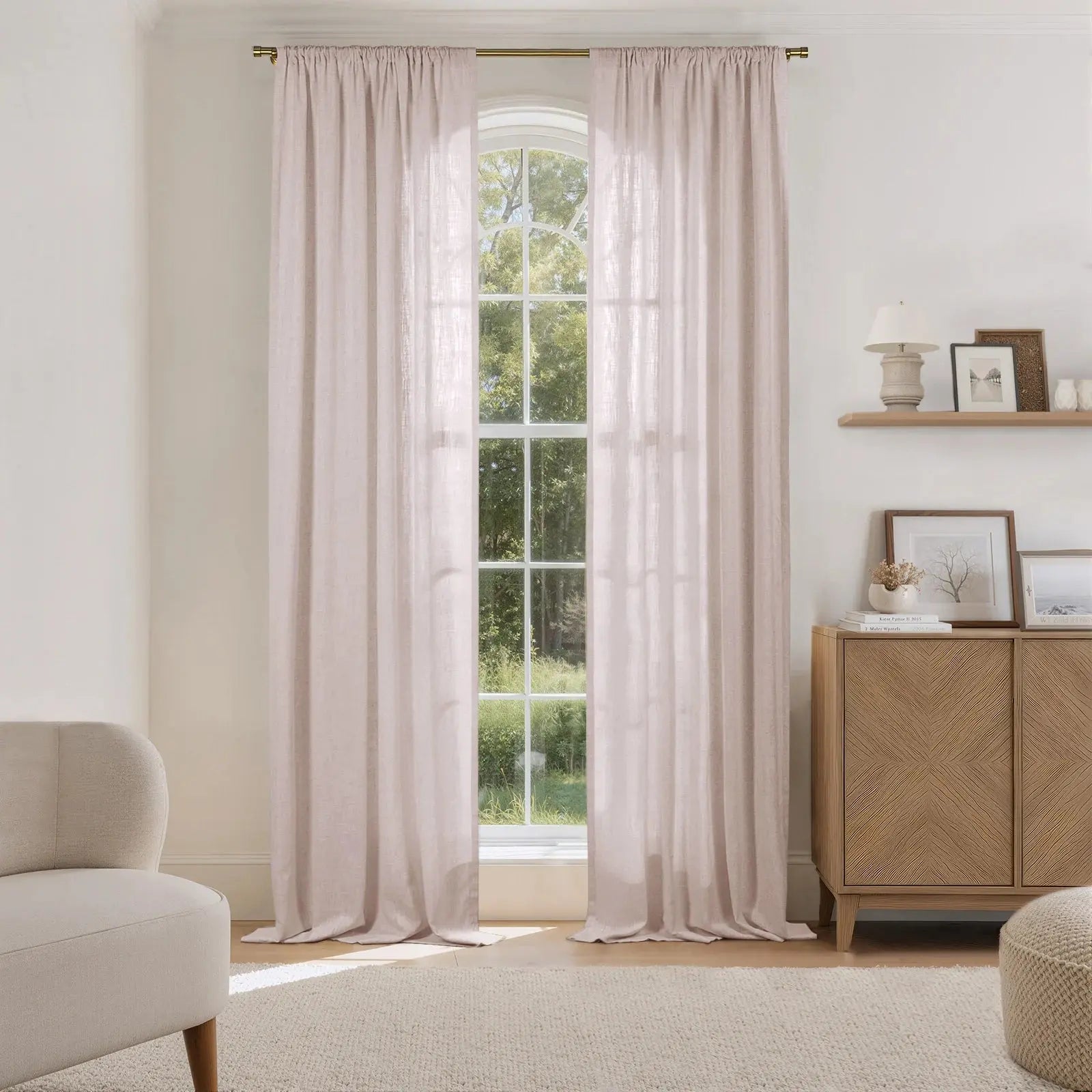 Liz Linen Drape Soft Top- -TWOPAGES