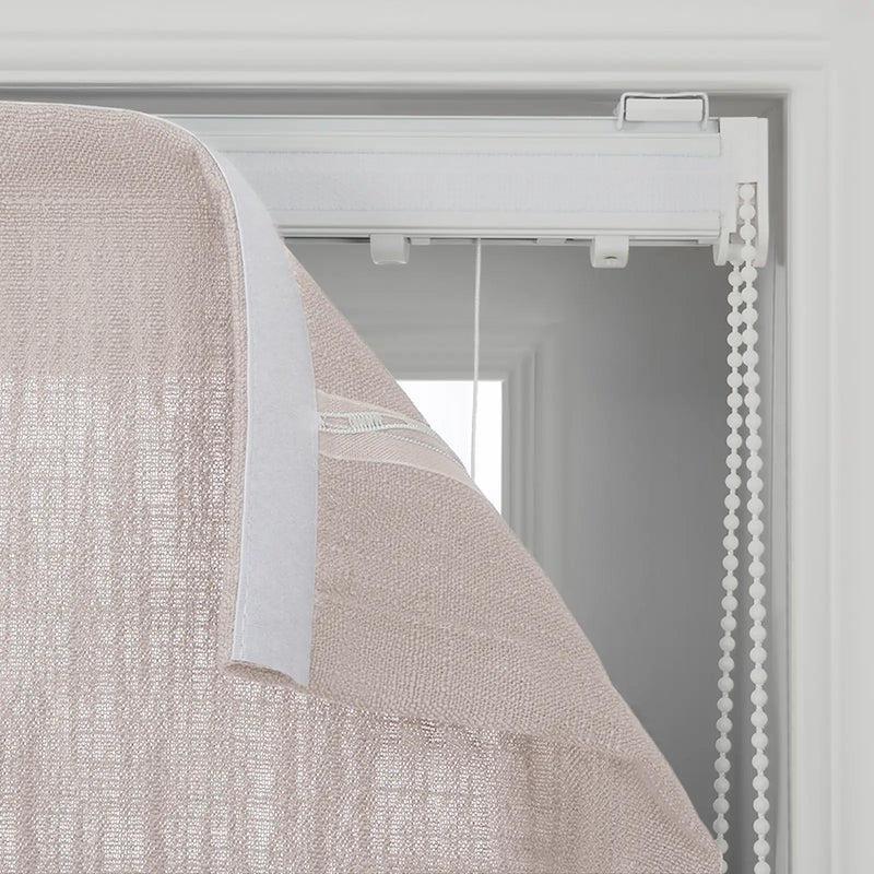 Liz Linen Flat Roman Blind Cord Lift
