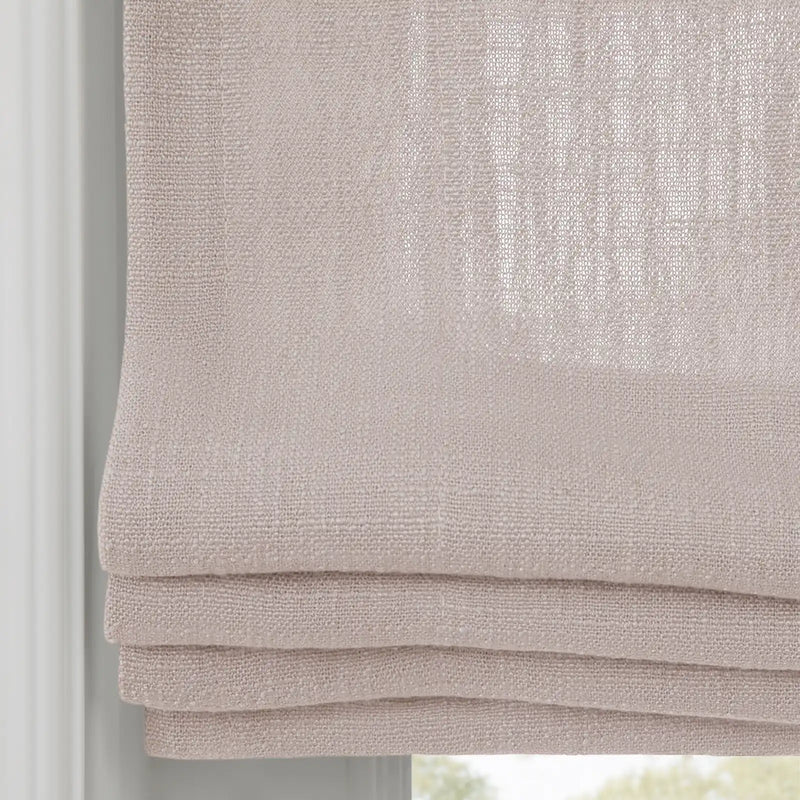 Liz Linen Flat Roman Blind Cord Lift