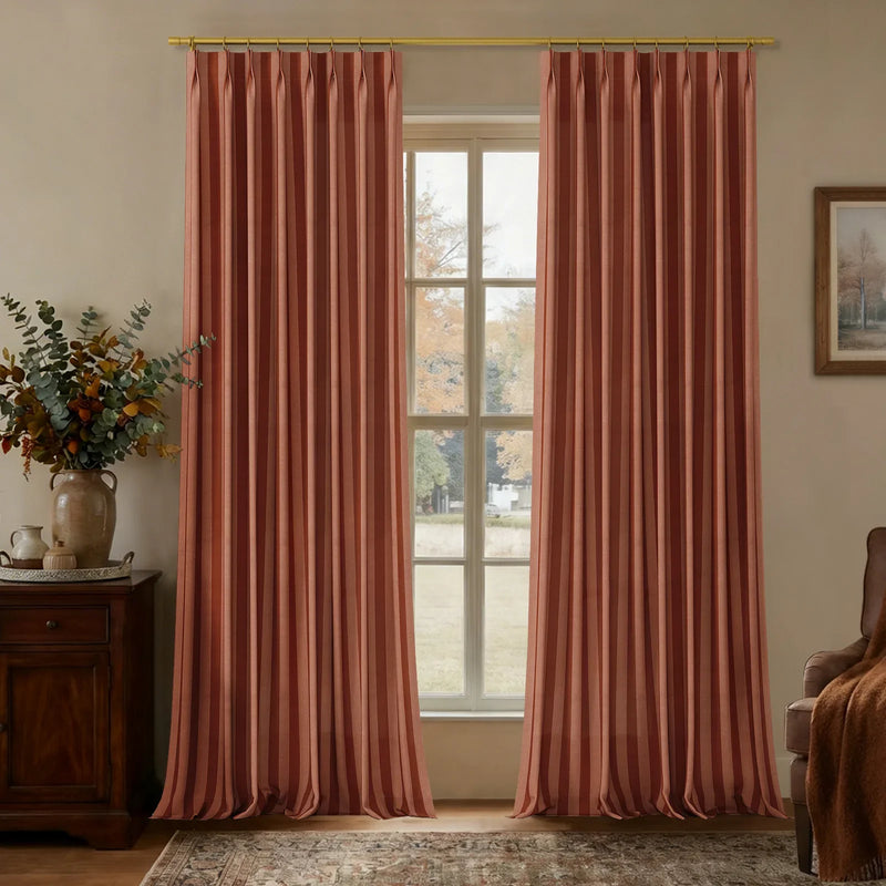 MS. MAVERICK MUSE x TWOPAGES Pastoral Printed Linen Cotton Pleated Curtains