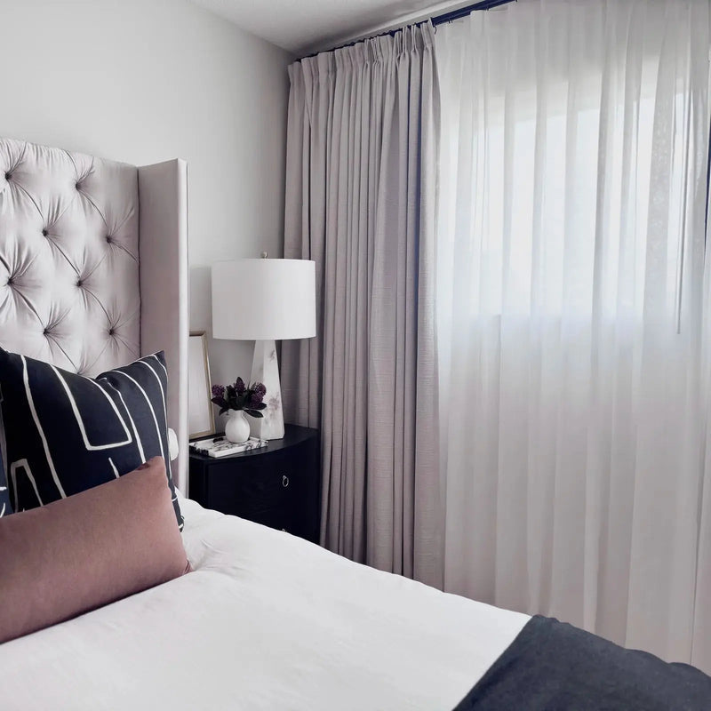 Florida Embossed White Semi Sheer Curtain Pleated?-TWOPAGES
