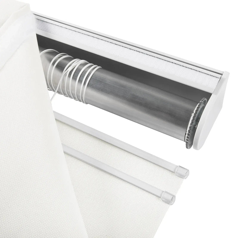 Alvin Motorized Sheer Room Darkening Roman Blind?-TWOPAGES