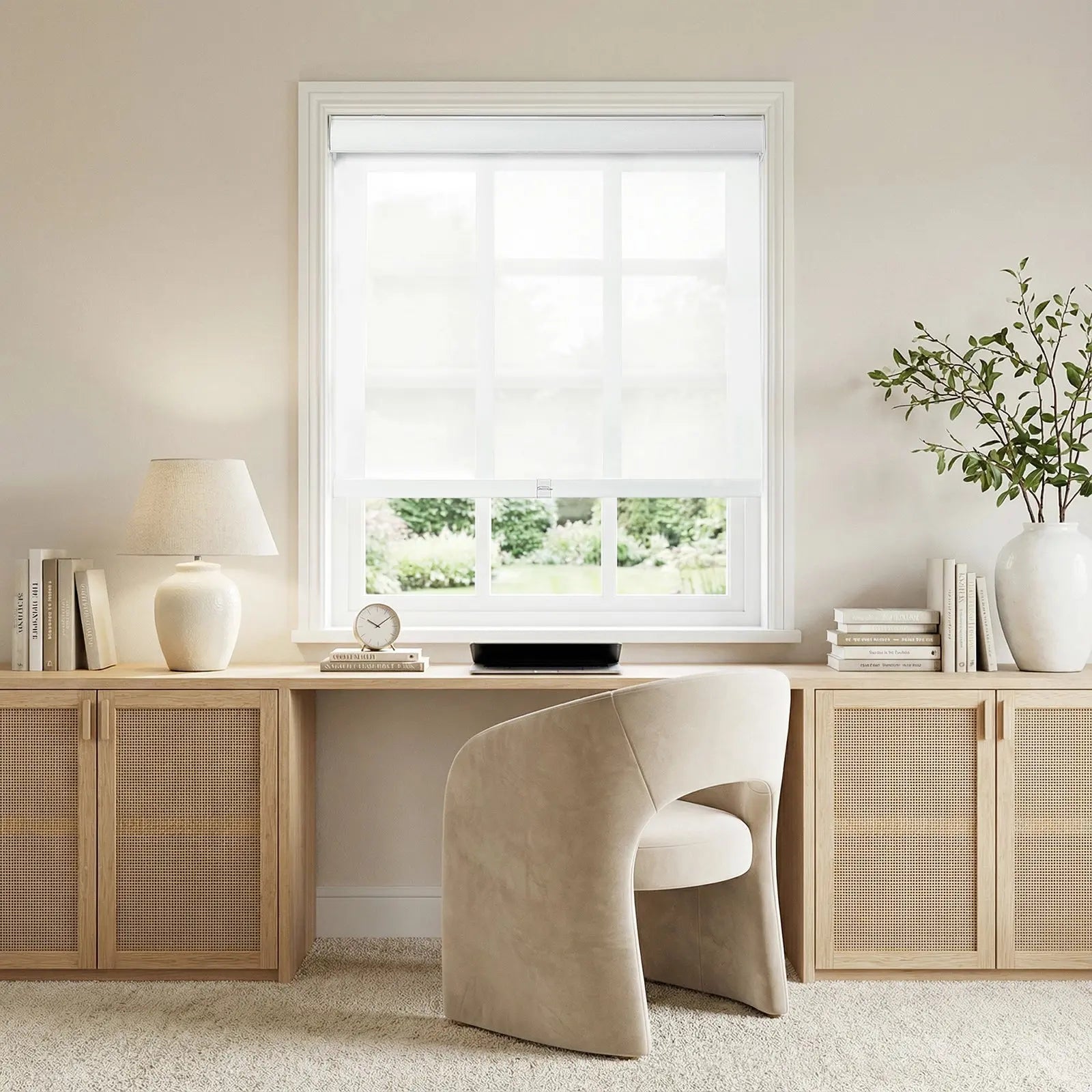 Alvin Light Filtering Cordless Roller Blinds-?-TWOPAGES