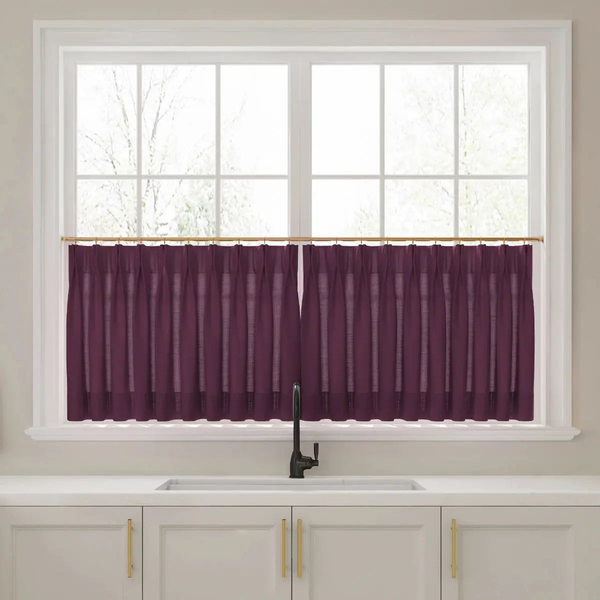 Liz Linen Pleated Cafe Curtains?-TWOPAGES
