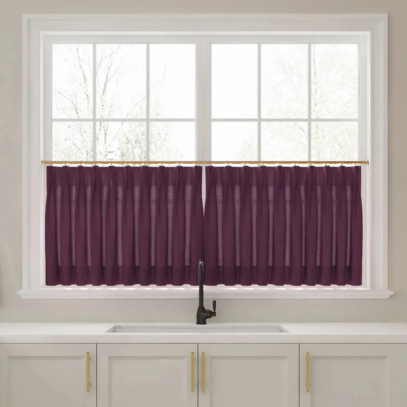 Liz Linen Pleated Cafe Curtains?-TWOPAGES