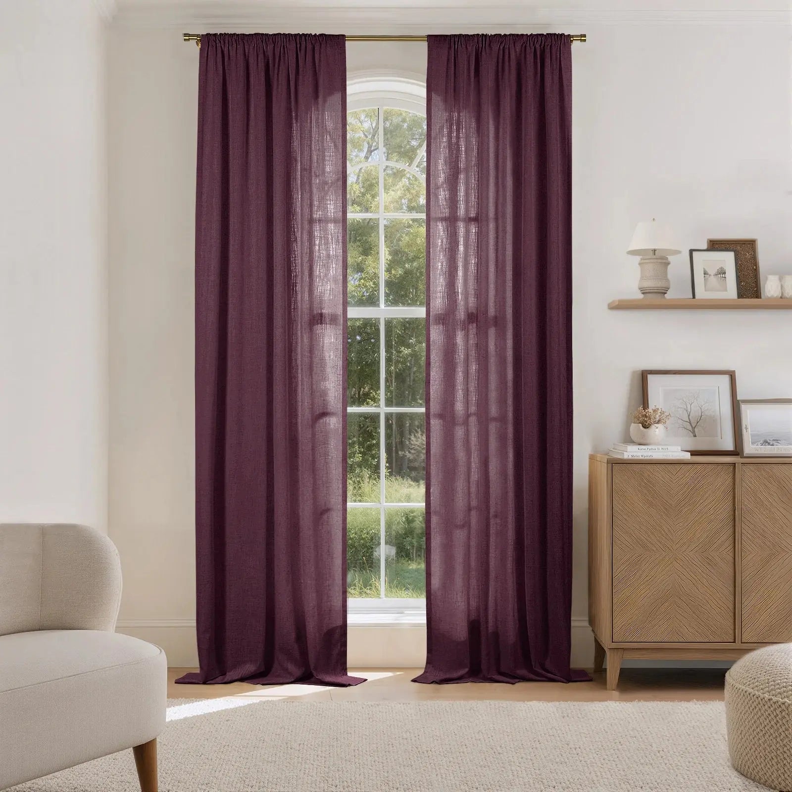 Liz Linen Drape Soft Top- -TWOPAGES