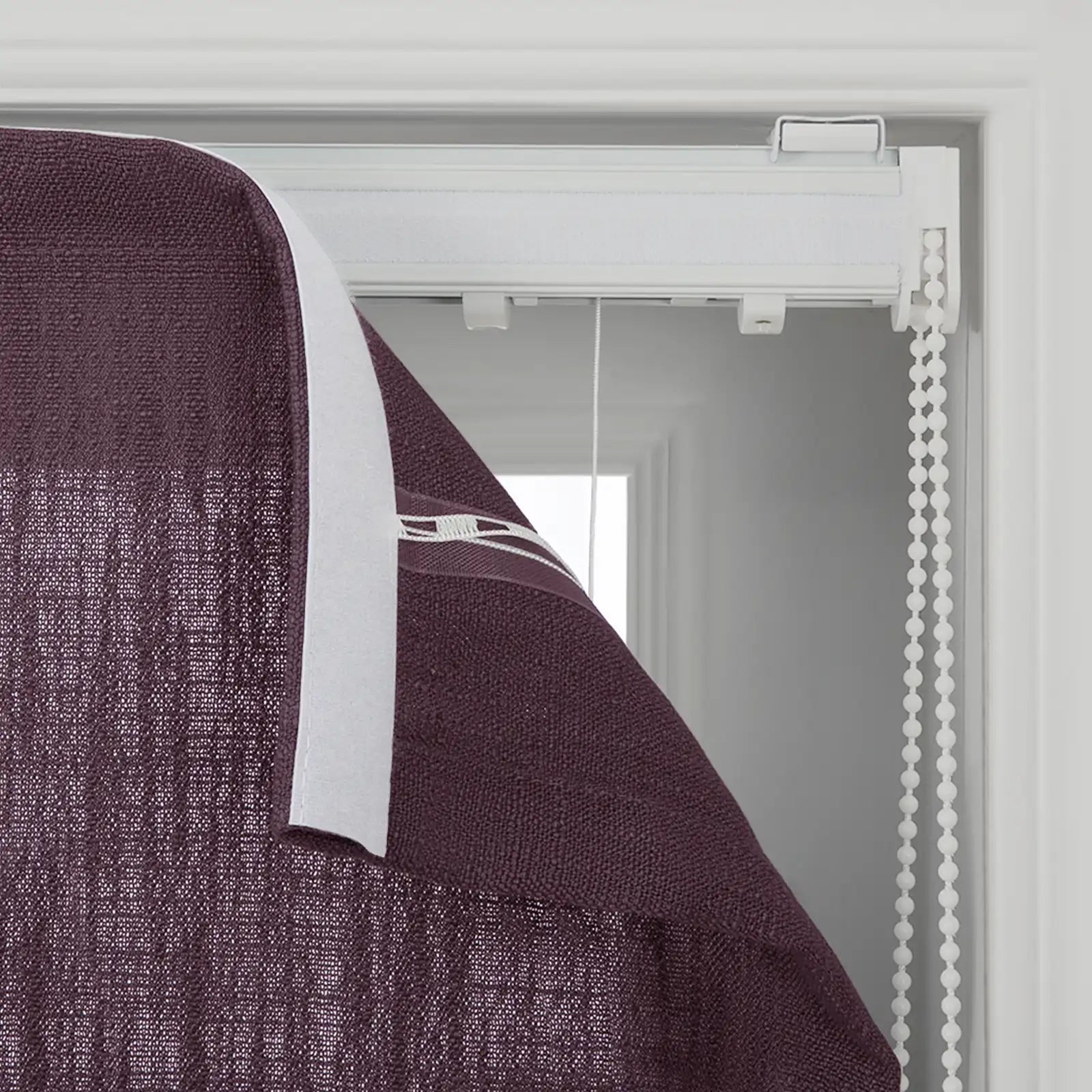 Liz Linen Flat Roman Blind Cord Lift