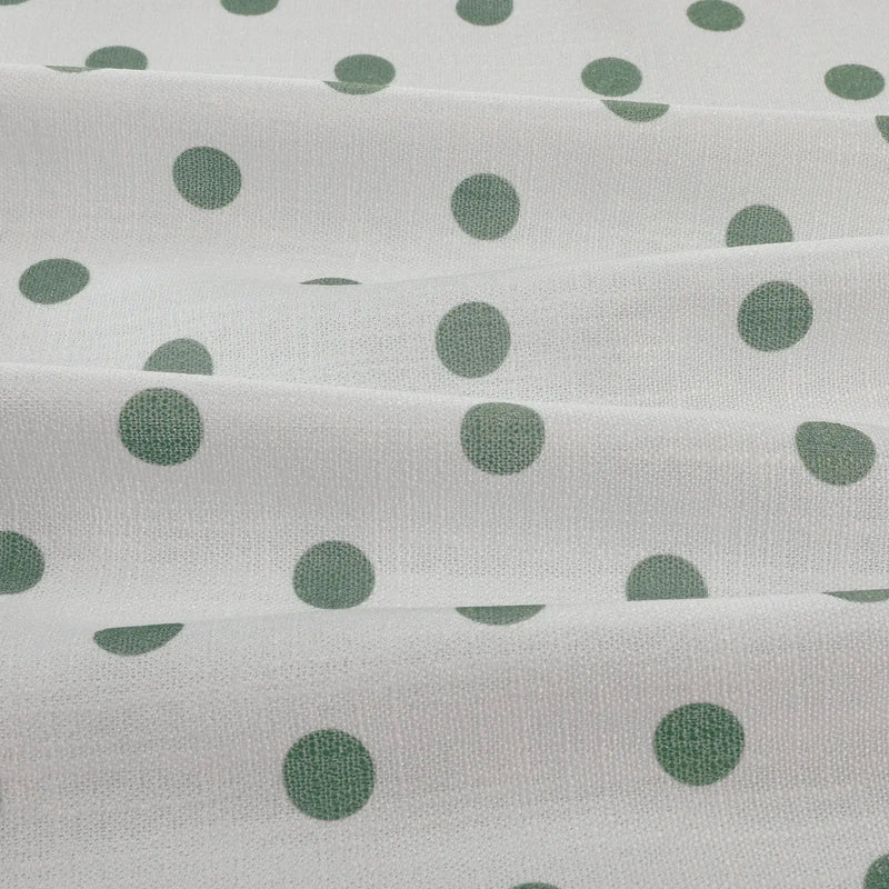 Stefana Silber Print Linen Blend Curtain Drapery Pleated?-TWOPAGES