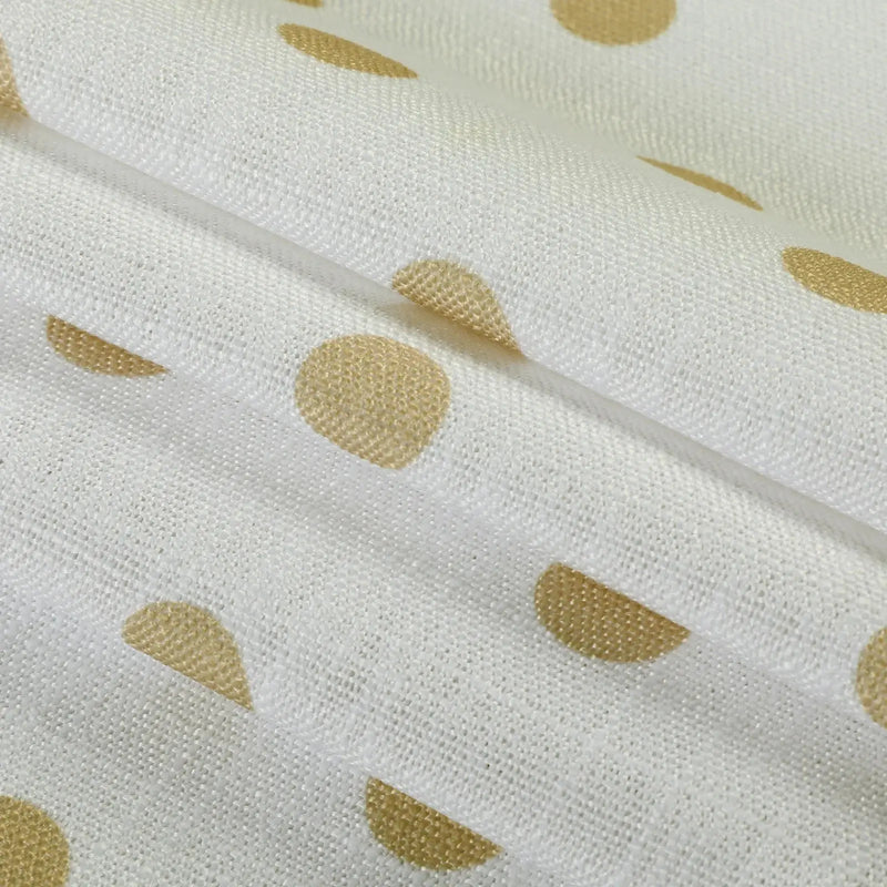 Stefana Silber Print Linen Blend Curtain Drapery Pleated?-TWOPAGES