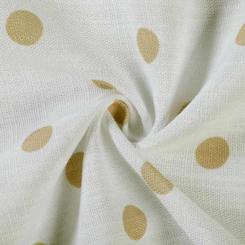 Stefana Silber Print Linen Blend Curtain Drapery Pleated?-TWOPAGES