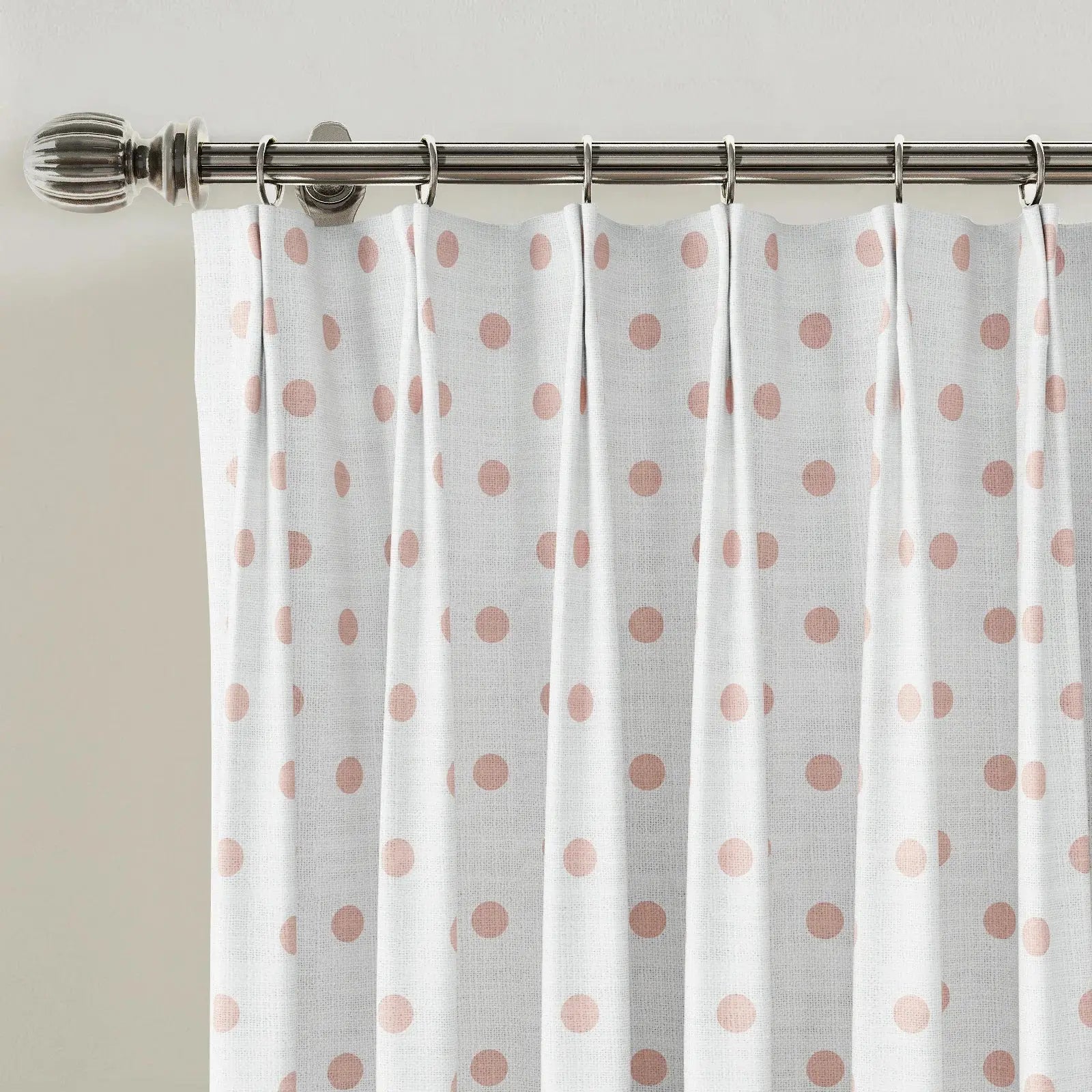 Stefana Silber Print Linen Blend Curtain Drapery Pleated?-TWOPAGES