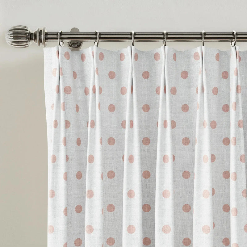 Stefana Silber Print Linen Blend Curtain Drapery Pleated?-TWOPAGES