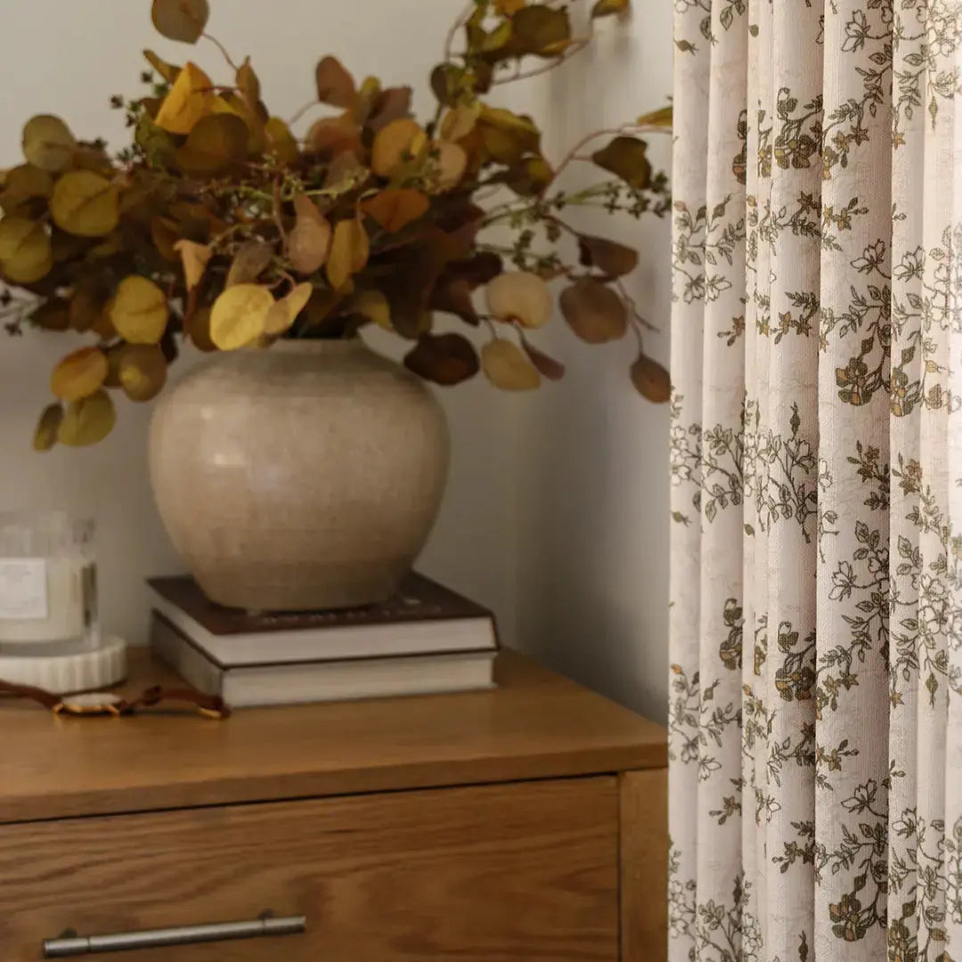 Sara Le Print Linen Drapery Pleated?-TWOPAGES