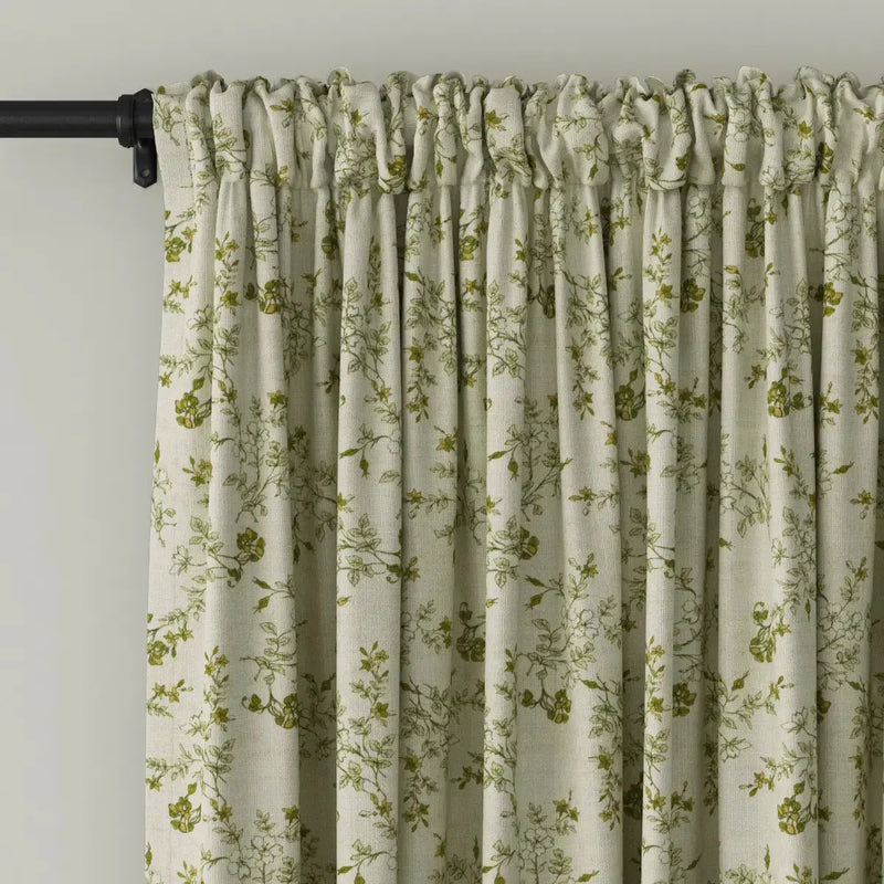Sara Le Print Linen Drapery Soft Top -TWOPAGES