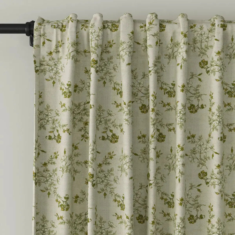 Sara Le Print Linen Drapery Soft Top -TWOPAGES