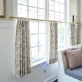 Sara Le Print Linen Pleated Cafe Curtains?-TWOPAGES