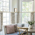 Sara Le Print Linen Pleated Cafe Curtains?-TWOPAGES