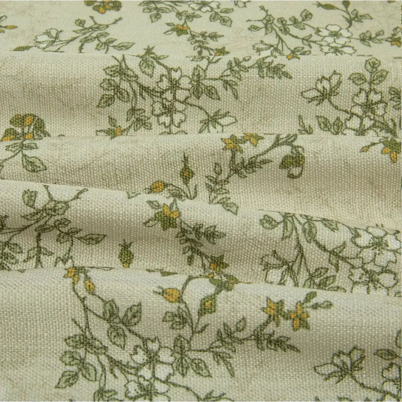 Sara Le Print Linen Pleated Cafe Curtains?-TWOPAGES