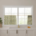 Sara Le Print Linen Pleated Cafe Curtains?-TWOPAGES