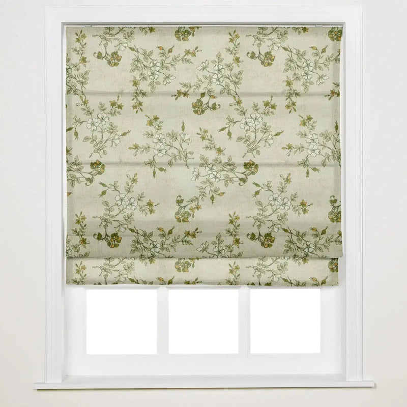 Sara Le Printed Roman Shade Cordless -TWOPAGES