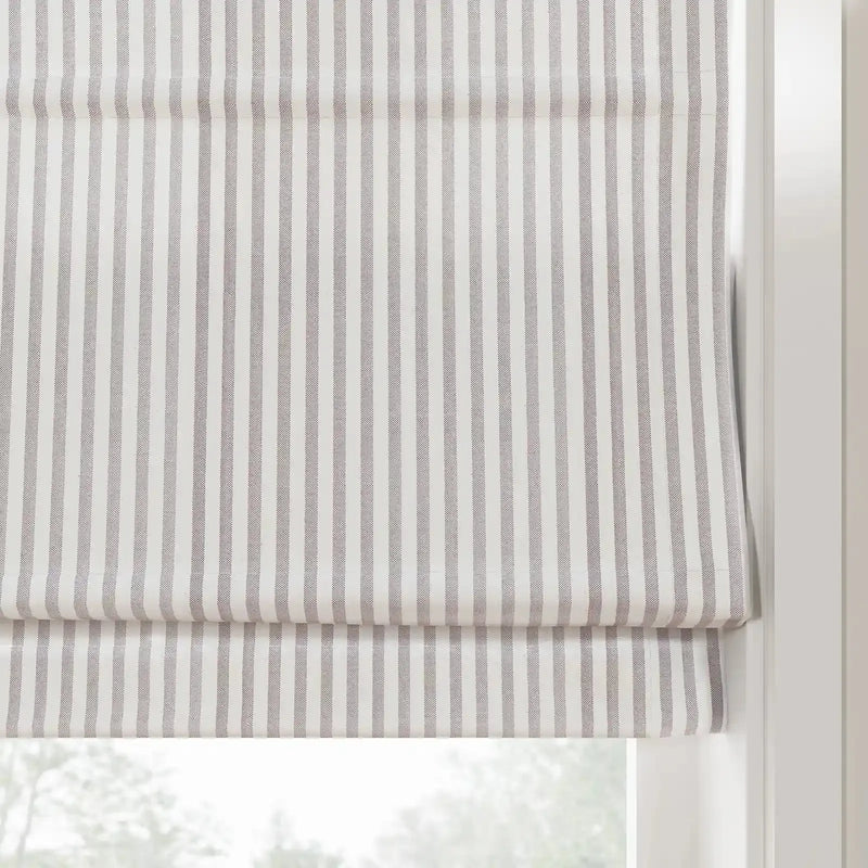 Britt Bengoechea Floral Print Linen Cotton Roman Shade Cordless?-TWOPAGES